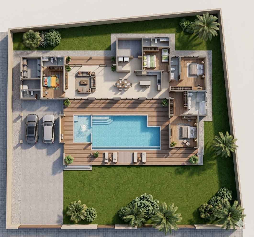 Grand Mountain 4 Bedroom Floor Plan